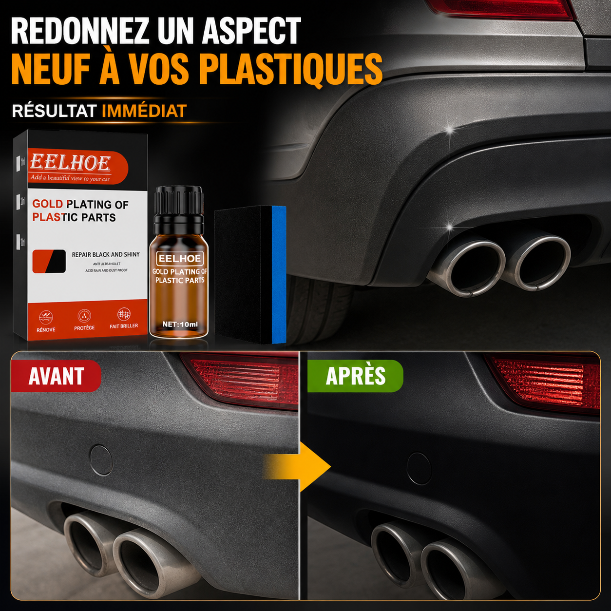 Rénovateur Plastique Auto &amp; Moto