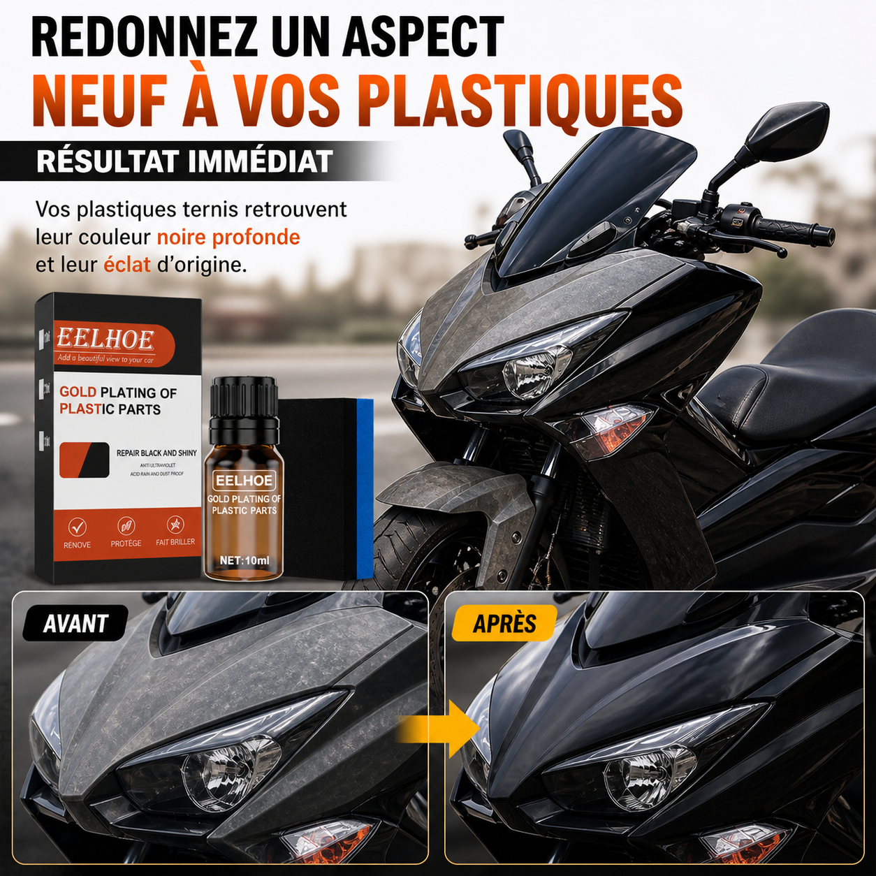 Rénovateur Plastique Auto &amp; Moto