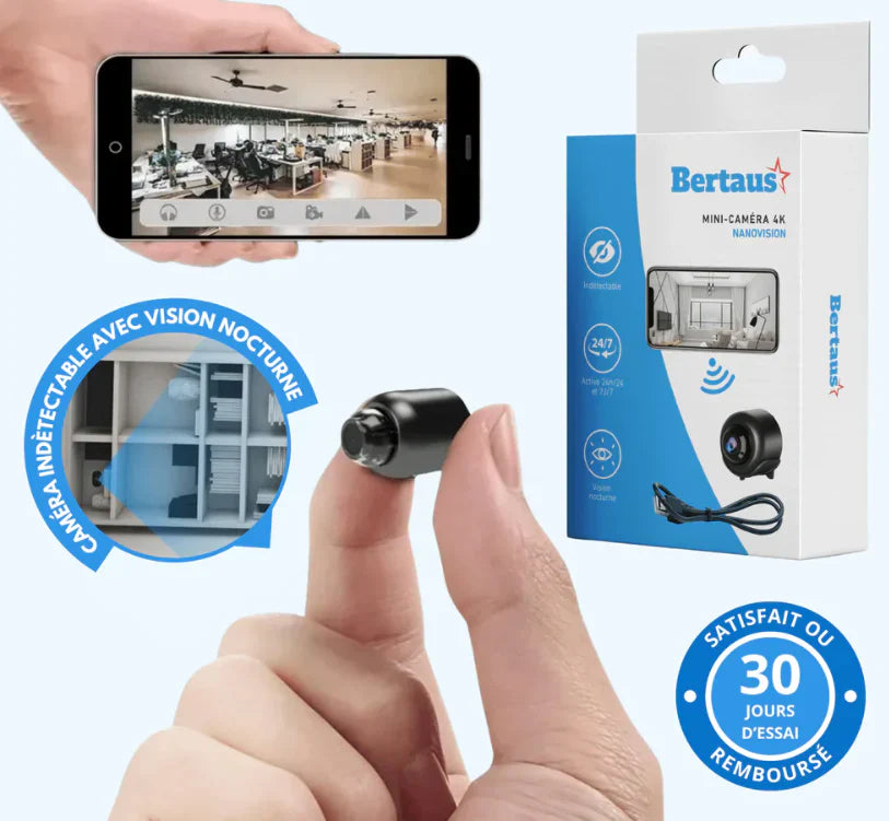 Nanovision Micro‑caméra 4k - BK